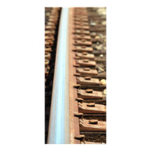 Train Track Customized Rack Card
