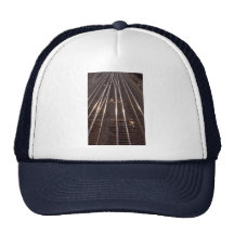Train tracks mesh hats