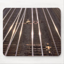 Train tracks mouse mats