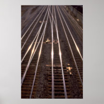Train tracks posters