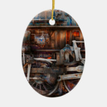 Train - With age comes beauty Christmas Tree Ornament