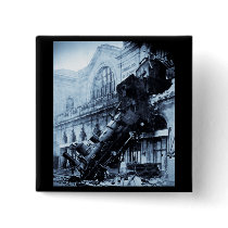 Train Wreck at Montparnasse , 22 October 1895 Buttons