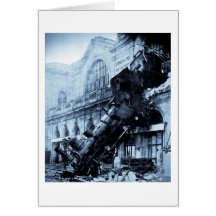 Train Wreck at Montparnasse , 22 October 1895 Card