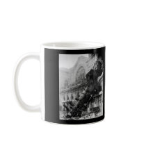 Train Wreck at Montparnasse, railroad disaster Coffee Mug
