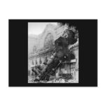 Train Wreck at Montparnasse, railroad disaster postcards