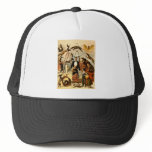 Trained Dog Act 1899 - Vintage Circus Act Poster hats