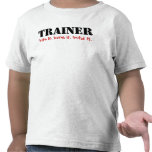 TRAINER, bite it. bang it. build it. t-shirts
