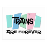 Trains Are Forever Postcard