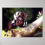 Trakehner Eventing Cross Country Horse Portrait posters