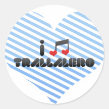 Trallalero fan round sticker