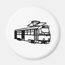 Tram - Subway Refrigerator Magnets
