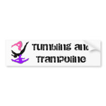 Trampoline gymnast bumper sticker