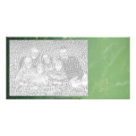 tranquil green water ripples photo cards