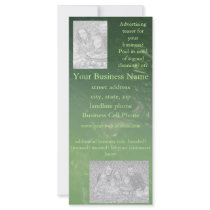 tranquil green water ripples personalized rack card