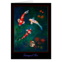 Tranquil Koi Greeting Cards