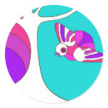 Tranquil landscape graphic stickers