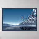 Tranquillity Blue I posters