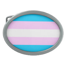 Trans pride buckle belt buckle
