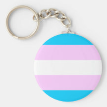 Trans Pride keychain
