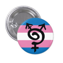 Trans* Symbol Pinback Buttons