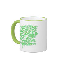 TRANS WORD PATTERN WHITE -.png Coffee Mug