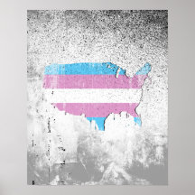 Transexual America distressed Posters