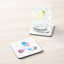 TRANSEXUAL PRIDE BURST -.png Drink Coasters