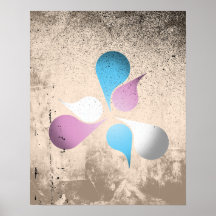 TRANSEXUAL PRIDE BURST POSTERS