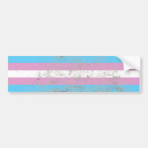 TRANSEXUAL PRIDE FLAG BAR BUMPER STICKERS
