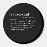 TRANSEXUAL T-SHIRT / Gay Slang T-shirt Fridge Magnets