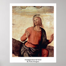 Transfiguration Of Christ By Pietro Perugino Print