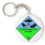 Transformation Hazard Keychain