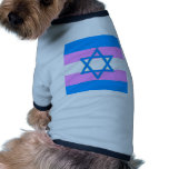 Transgender Jewish Pride pet clothing
