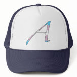 Transgender Pride "Scarlet" Letter A Labels Trucker Hats