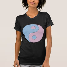 Transgender Yin Yang Symbol Tshirt