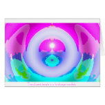 Translucent temple in a landscape mandala  cards
