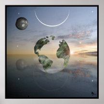 Transparent Earth Print