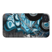 Transparent Retro Graffiti Cassette Mixtape Case-Mate iPhone 4 Case