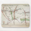 Transport map of London, c.1915 mousepads