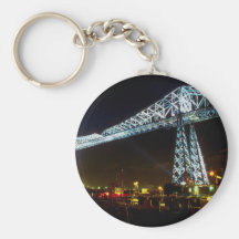 Transporter Bridge at night, Cleveland, Ohio, U.S. Key Chains
