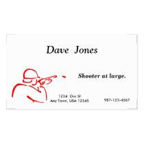 Trap Shooting Business Card
