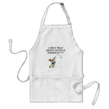 TRAP shooting joke Apron