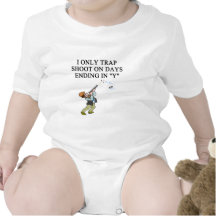 TRAP shooting joke Bodysuits