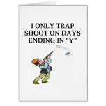 TRAP shooting joke Greeting Cards