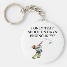 TRAP shooting joke Key Chains