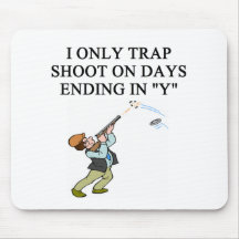 TRAP shooting joke Mouse Pad