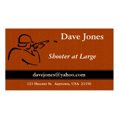 Trap Shooting / Skeet Business Card by cjcanet