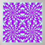 Traped - Op Art Poster