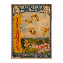 Trapeze artists Barnum & Bailey 1896 Post Cards