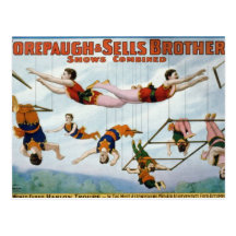 Trapeze Artists / Forepaugh & Selle Brothers Postcard